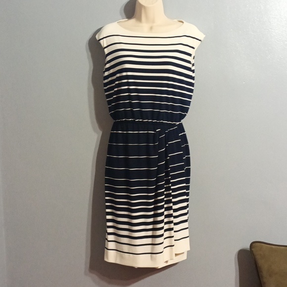 Lauren Ralph Lauren blue and white striped size 4 dress never worn - Picture 9 of 17